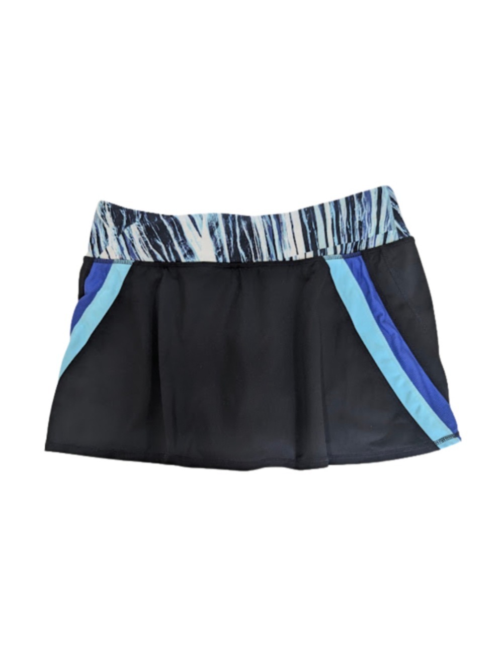 Ideology Athletic Women's Skort Size M Black Blue Tennis Golf Running Activewear